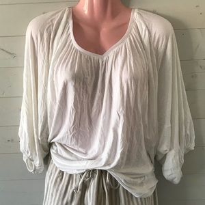 White House Black Market Women's White Top Small